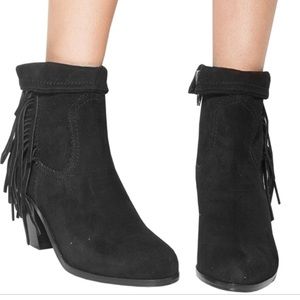 Sam Edelman fringe booties